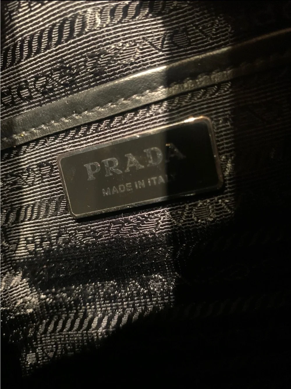 Calf skin Leather Prada Bowling cross body